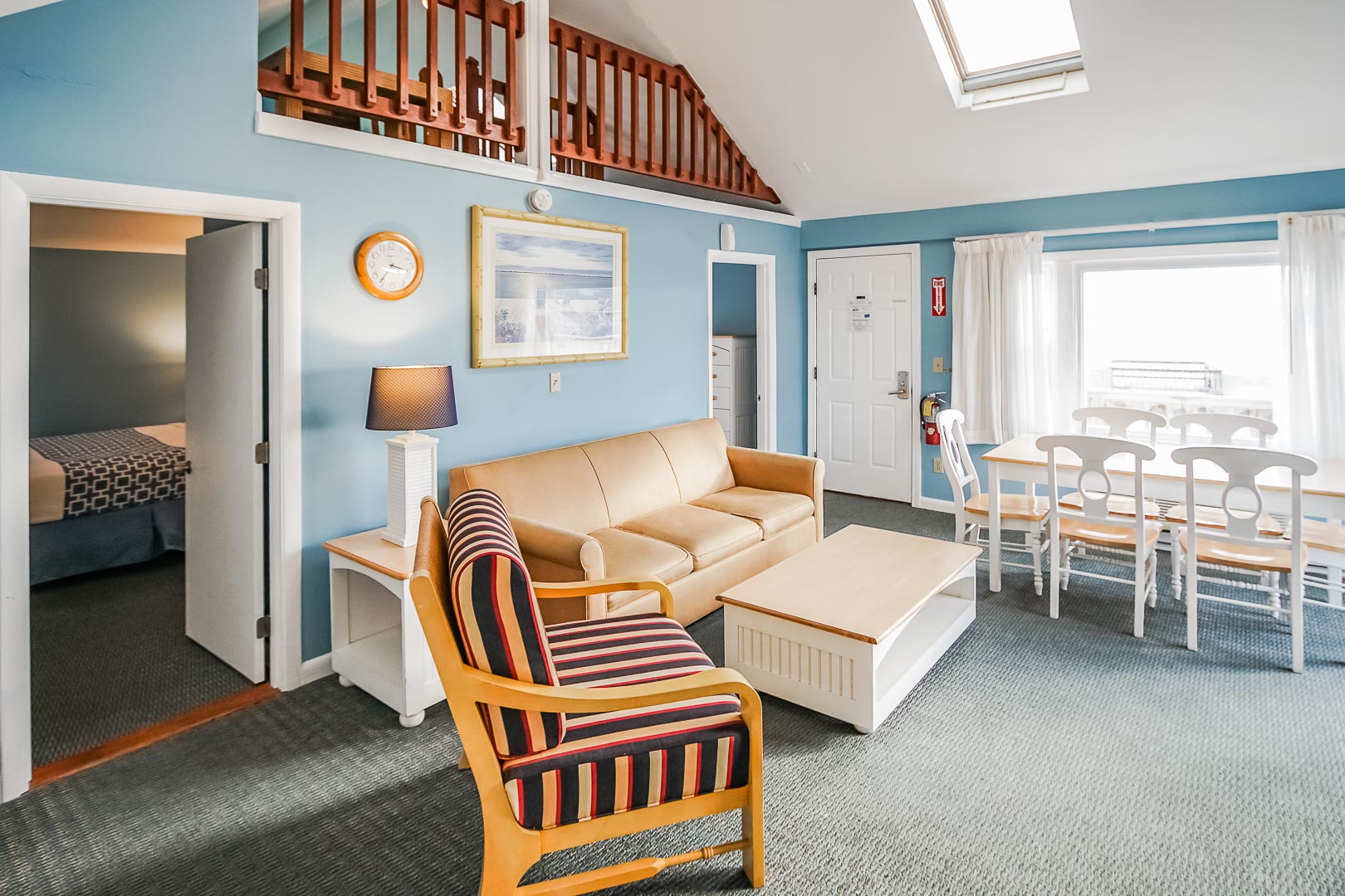 An expansive one bedroom with a loft at VRI's Seawinds II Resort in Massachusetts.